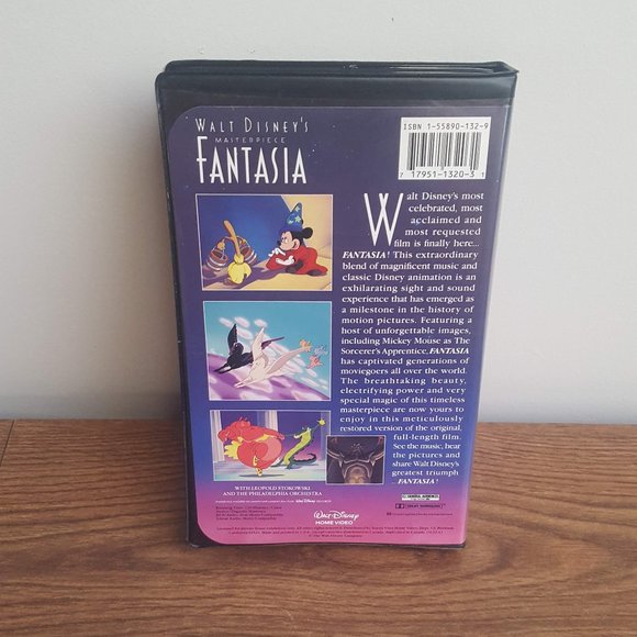 Disney VHS 2/$10 or 6/$20 Fantasia (black case) - Picture 2 of 3